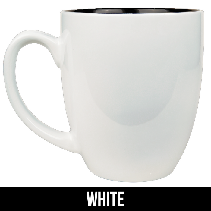 Custom 16 oz. Ceramic Bistro LazerMug - LZR