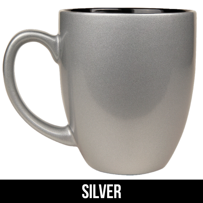 Custom 16 oz. Ceramic Bistro LazerMug - LZR