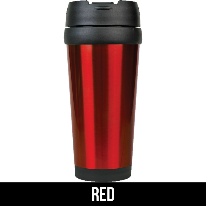 Custom 16 oz. Laserable Stainless Steel Travel Mug without Handle