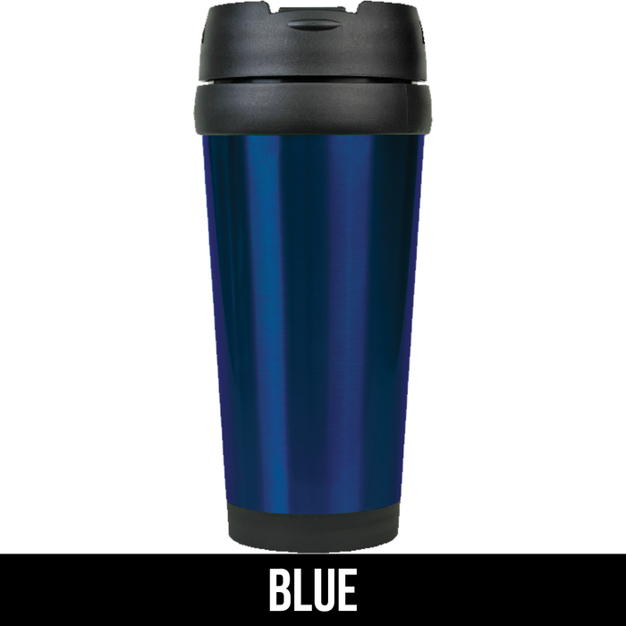 Custom 16 oz. Laserable Stainless Steel Travel Mug without Handle