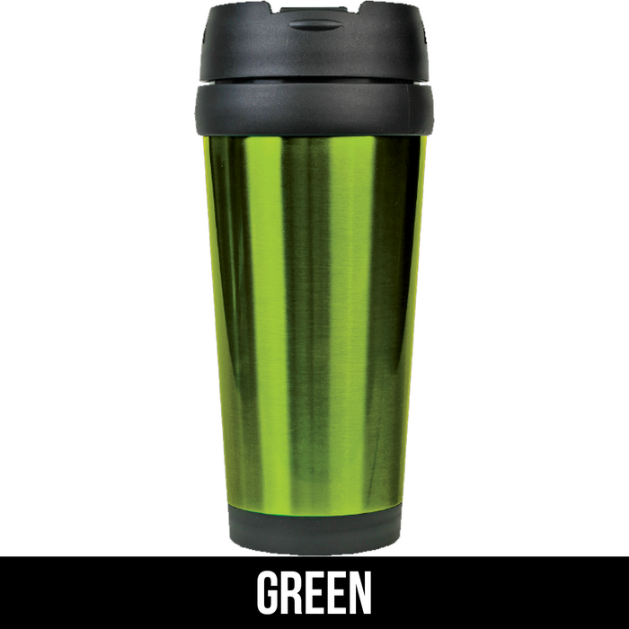 Custom 16 oz. Laserable Stainless Steel Travel Mug without Handle
