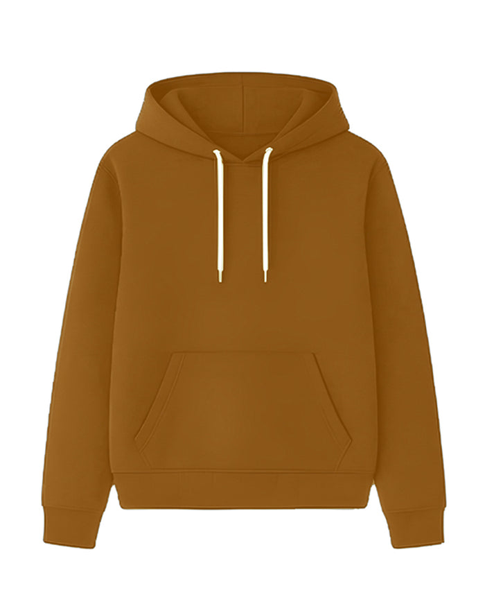 Custom Men Basic Hoodie - Solid Color - Personalized Pullover