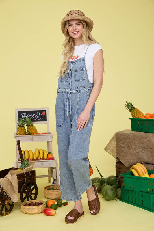 Denim overalls