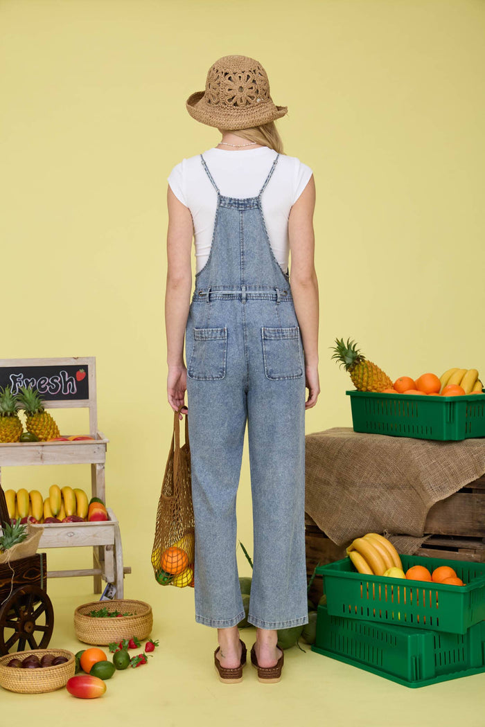 Denim overalls