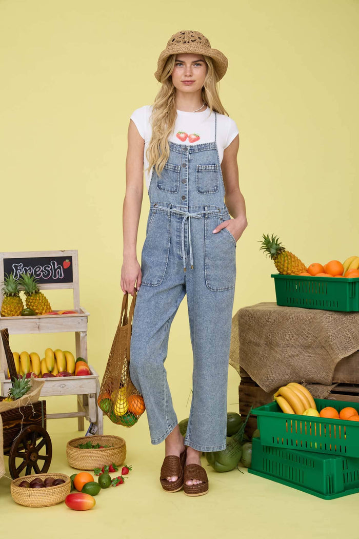 Denim overalls