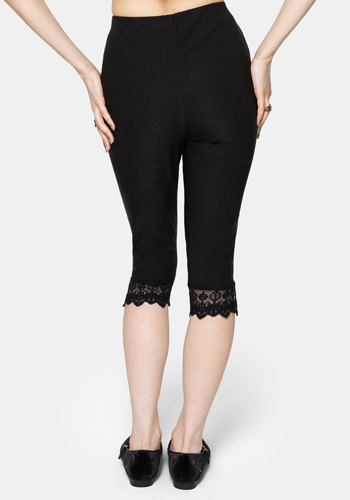 Deva Lace Trim Capri Trouser