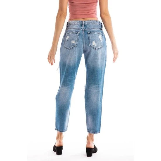 Distressed Boyfriend Denim - Intimate Whispers