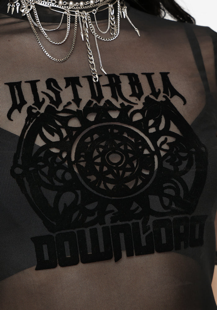 Disturbia X Download Flocked Mesh Top
