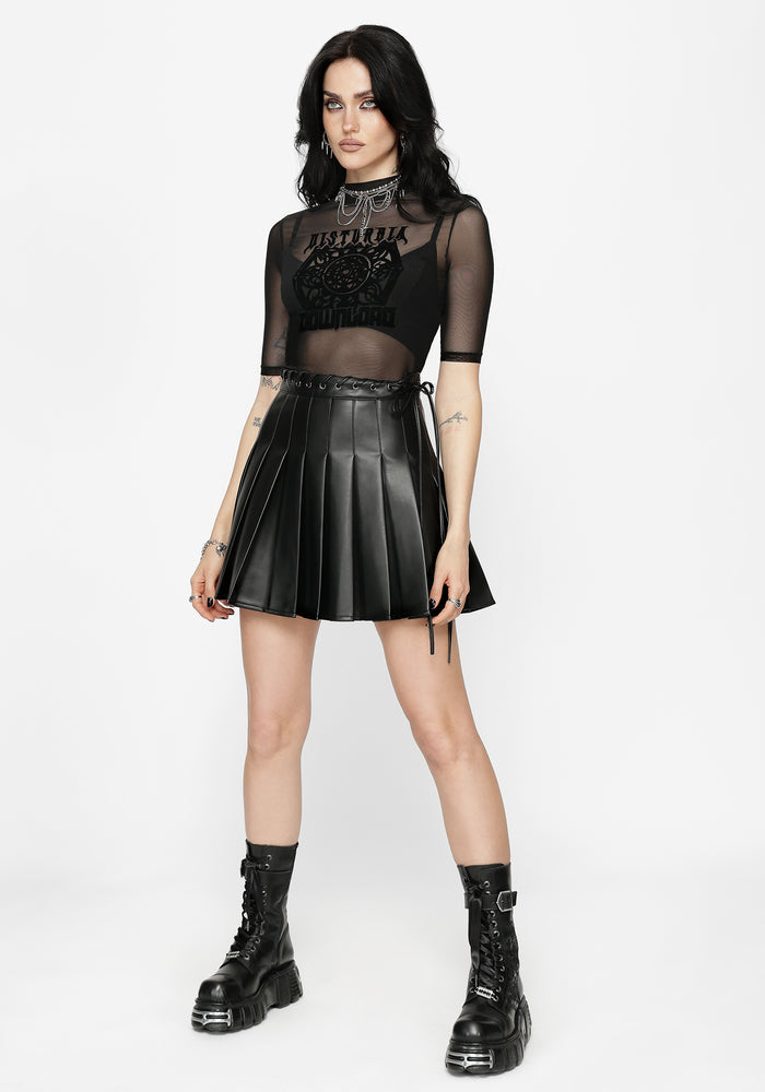 Disturbia X Download Flocked Mesh Top