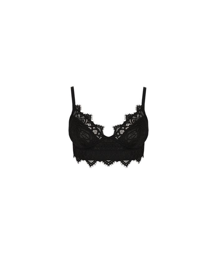 DOLLY FULL SUPPORT LACE BRA BLACK