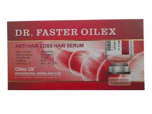 دكتور فاستر اوليكس امبولات هير لوس سيرم احمر - Dr. Faster  Oilex Faster Strong Hair Loss Serum - Red