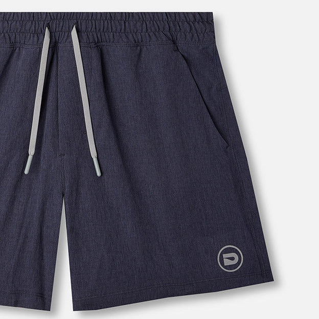 DRIP CORE TECH SHORTS - DENIM HEATHER