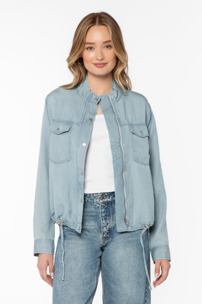 Dunkin Blue Jacket - Jackets & Outerwear - Velvet Heart Clothing