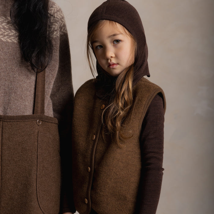 Eider Baby & Kids Vest - Merino Wool Fleece - Sycamore
