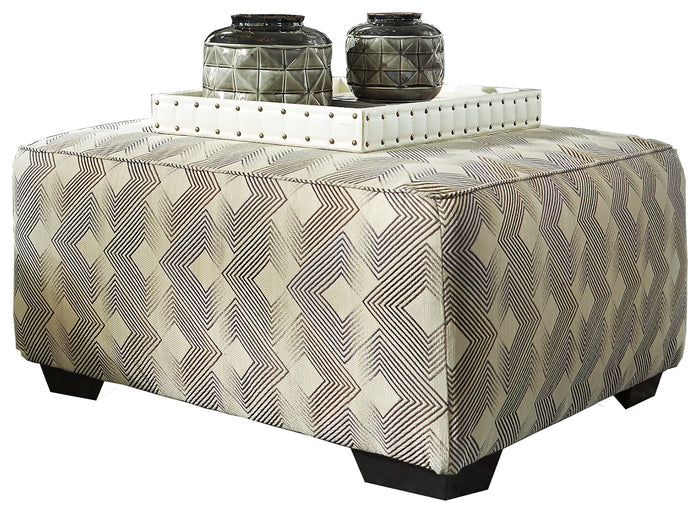 Eltmann 4130308 Slate Oversized Accent Ottoman