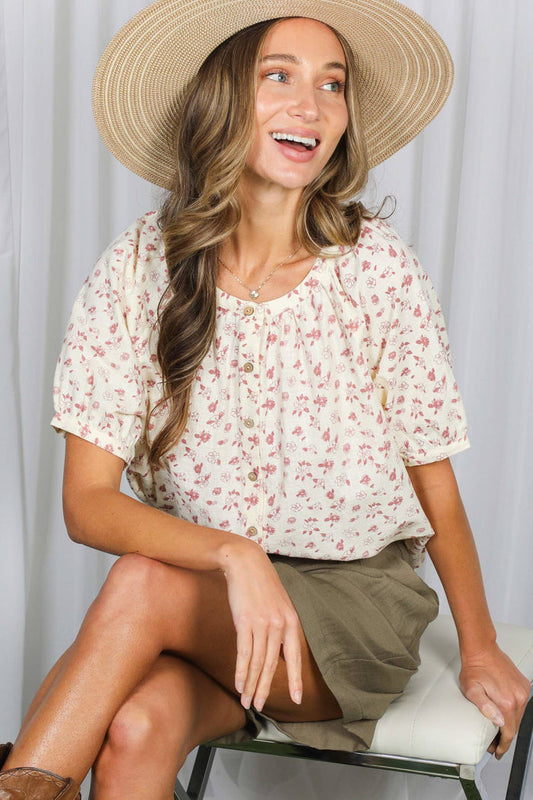 Fancy Floral Top
