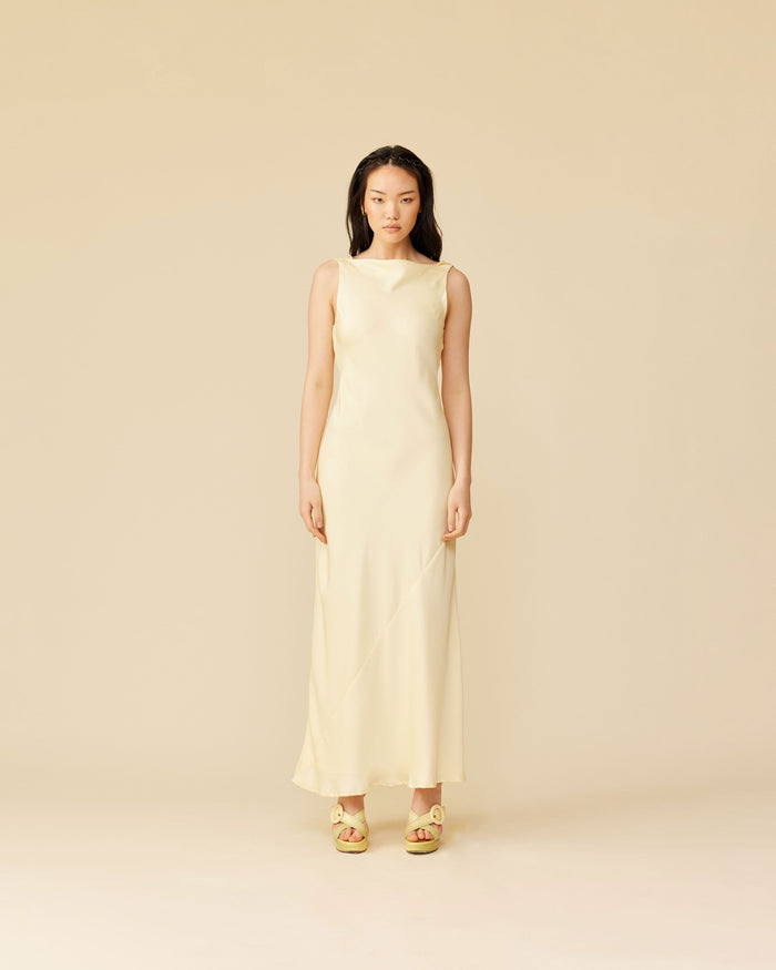 FIREBIRD COWL GOWN BUTTER