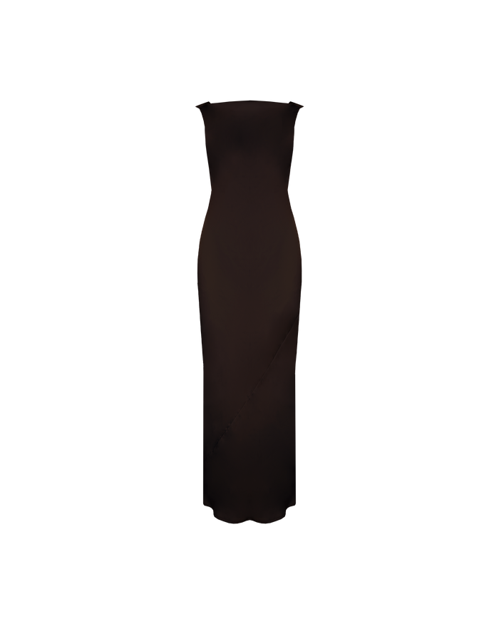 FIREBIRD COWL GOWN ESPRESSO
