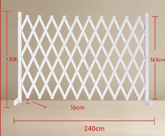 Foldable Design and Lightweight Natural Wood Garden Screening Freestanding Wooden Divider