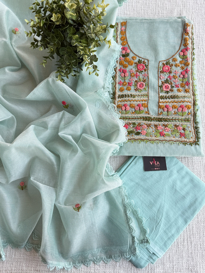 French knot kota cotton suit material