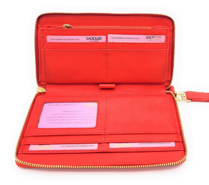 Freya RFID Leather Purse & Phone Holder with Strap – Saddler - Bascora