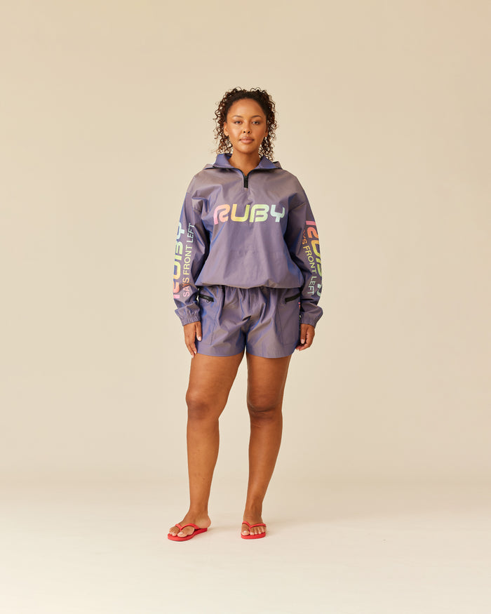 FRONT LEFT SHORT IRIDESCENT