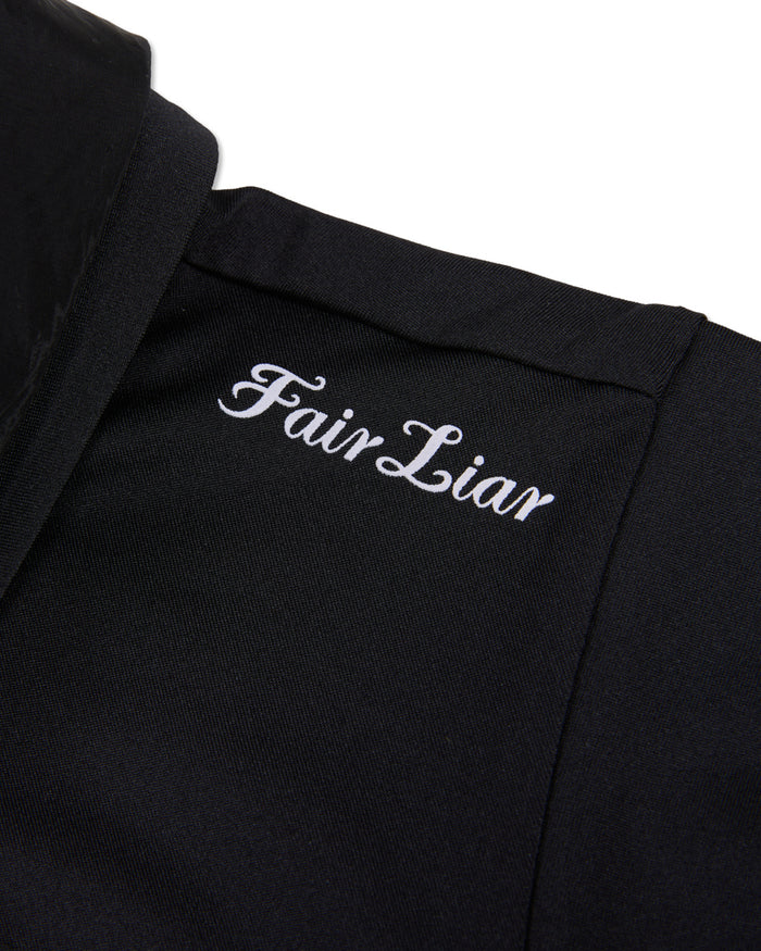 Front Shirring Sleeveless T Shirt (Black)