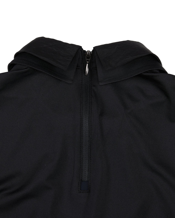 Front Shirring Sleeveless T Shirt (Black)