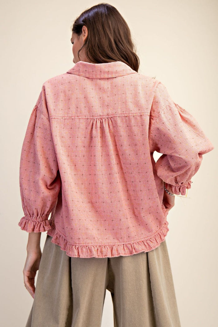 GINGHAM SET, RED