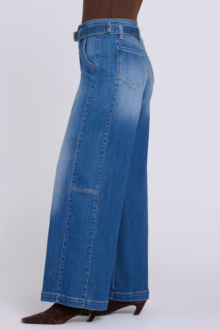 Gracie Wide Leg Jeans - Agave