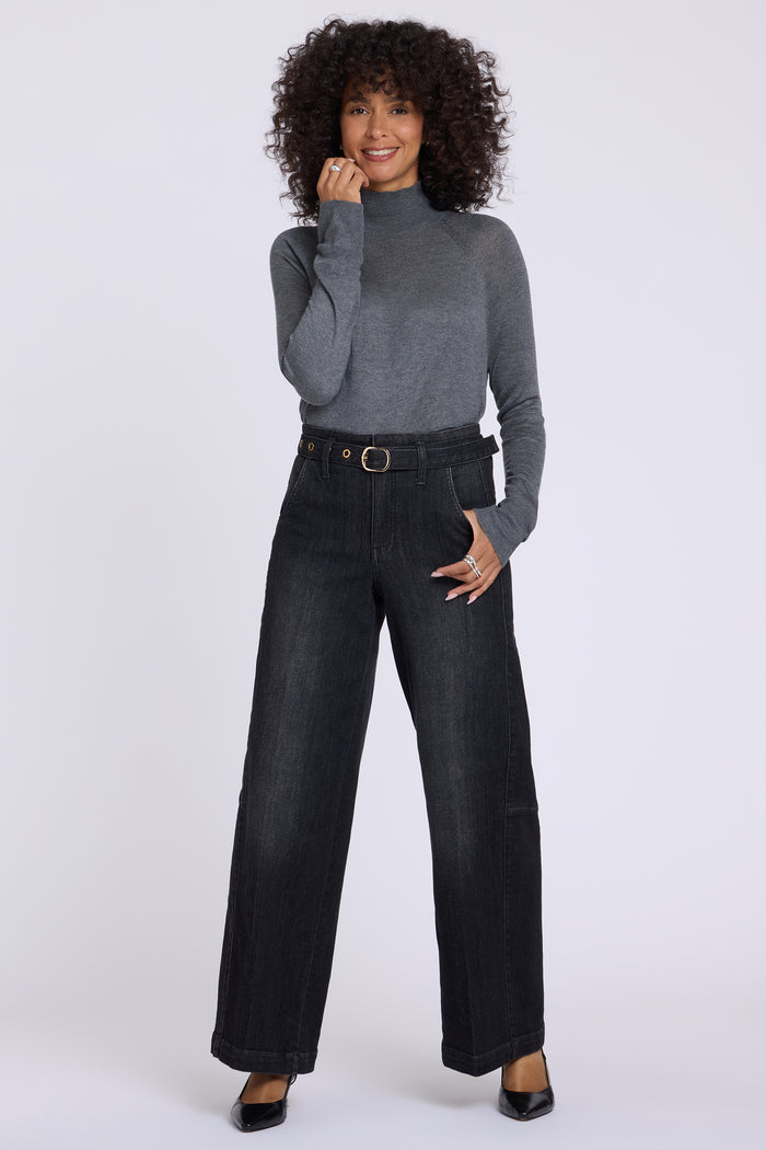 Gracie Wide Leg Jeans - Viola Black
