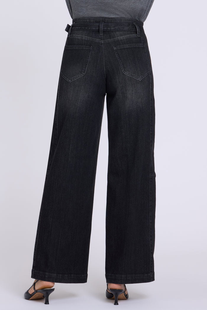 Gracie Wide Leg Jeans - Viola Black