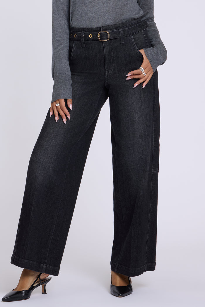 Gracie Wide Leg Jeans - Viola Black