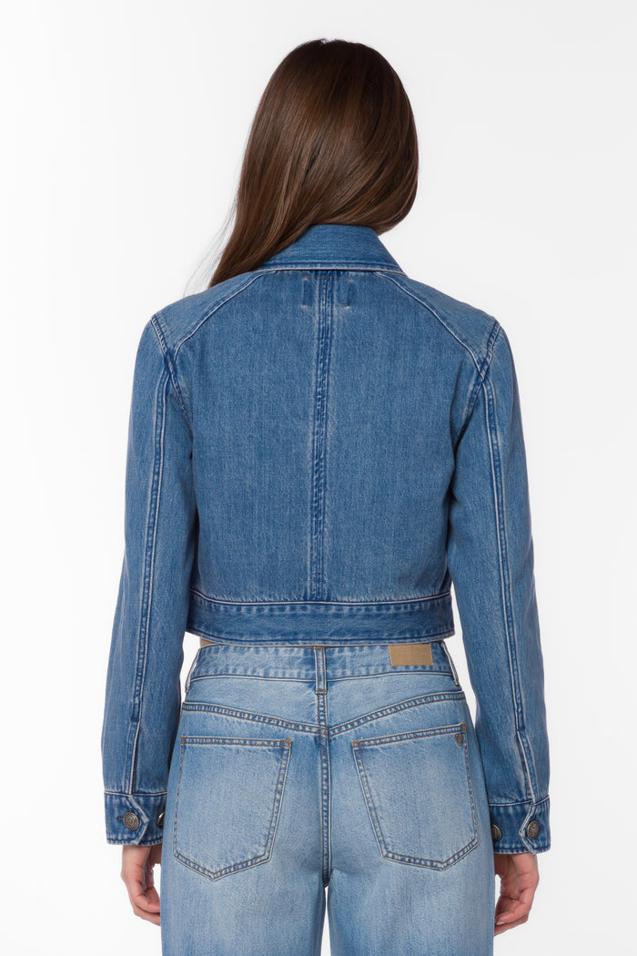 Happy Blue Jacket - Jackets & Outerwear - Velvet Heart Clothing
