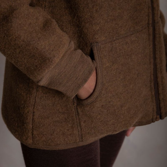 Hawk Kids Jacket - Merino Wool Fleece - Sycamore