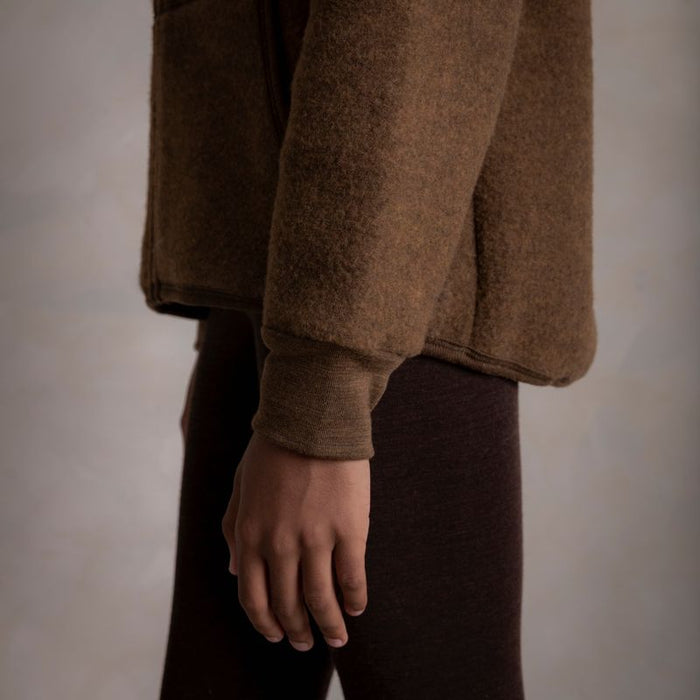 Hawk Kids Jacket - Merino Wool Fleece - Sycamore