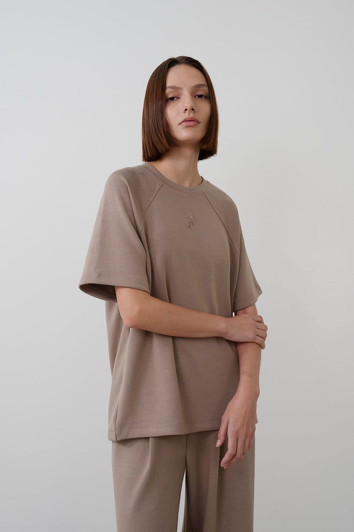 【HER&SHE 2025AW】Double-faced symbol Raglan T-shirt (25 F/W)