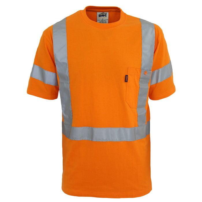 Hi Vis Cotton Taped Tee Short Sleeve 3917
