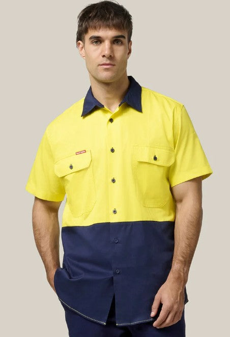 Hi Visibility Ventilated Shirt Short Sleeve 07559
