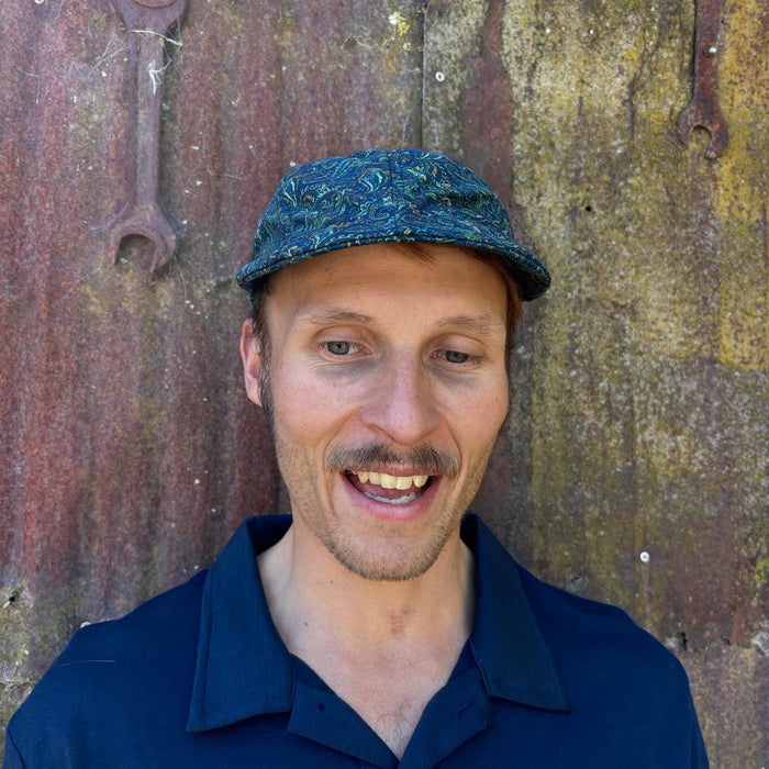 Hills Hats - Linen/Cotton Summer Paisley Duckbill- Paisley Teal