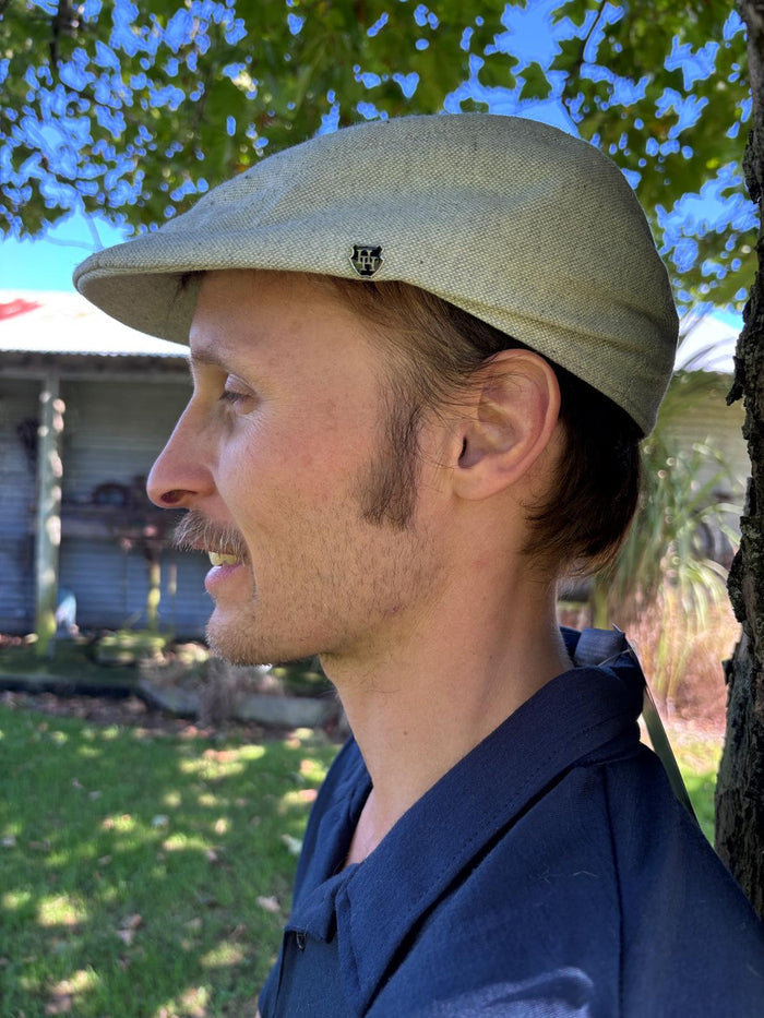 Hills Hats - Linen/Cotton Summer Duckbill Cap - Highland Grey