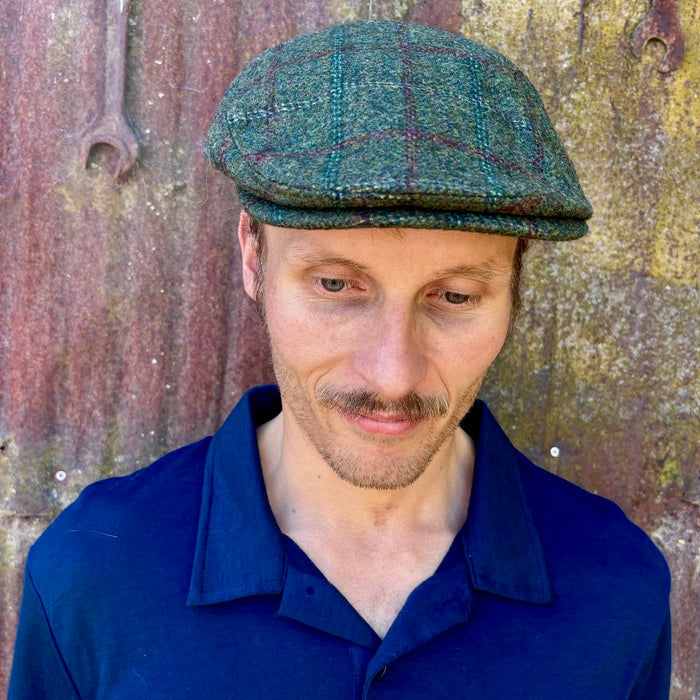 Hills Hats - Premium English Wool Tweed Driving Cap (HH2890)