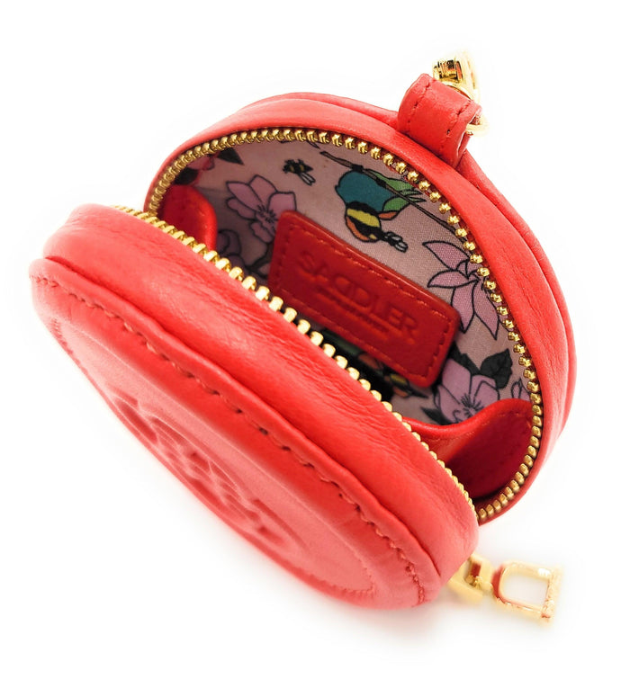 Ivy Leather Zip-Top Coin Purse – Red | Saddler - Bascora