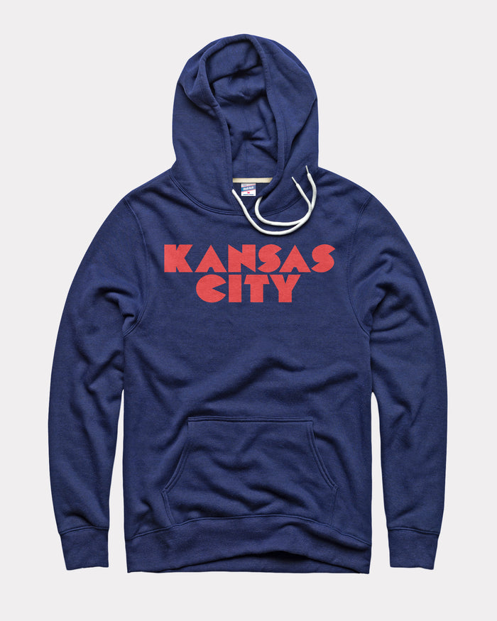 Kansas City Bubble Wordmark Navy Hoodie