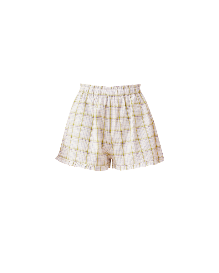 KELI SHORT HYDRANGEA TARTAN