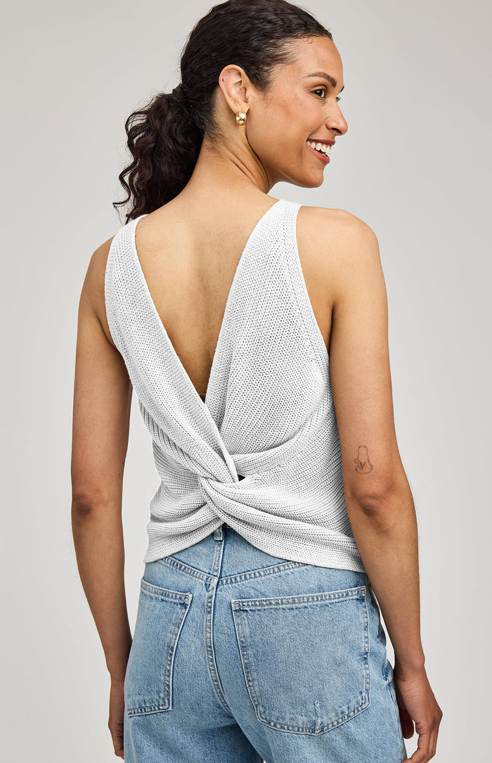 Kelsie Knit Tank - White