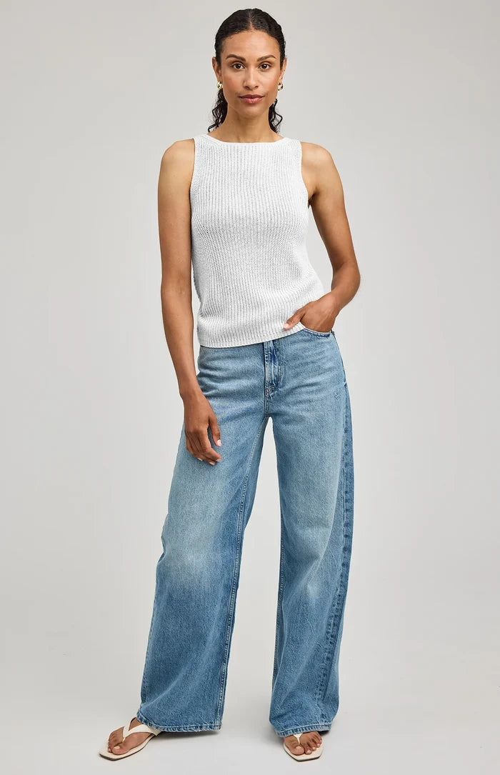 Kelsie Knit Tank - White