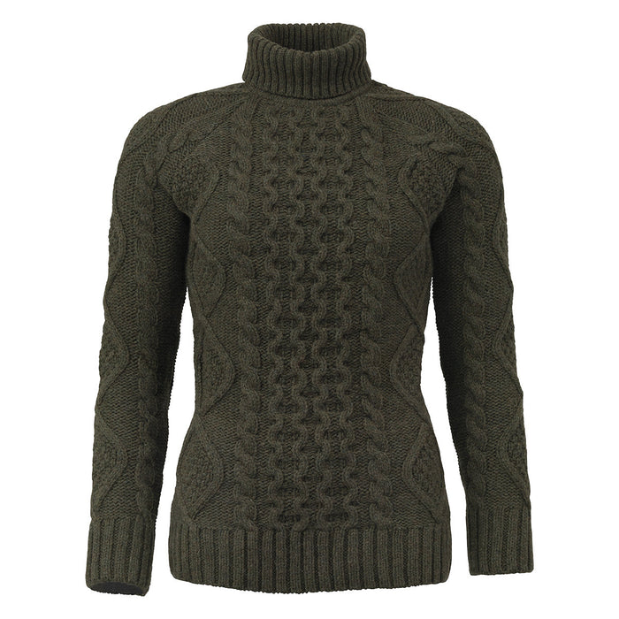Laksen Knightsbridge Cableknit Roll Neck