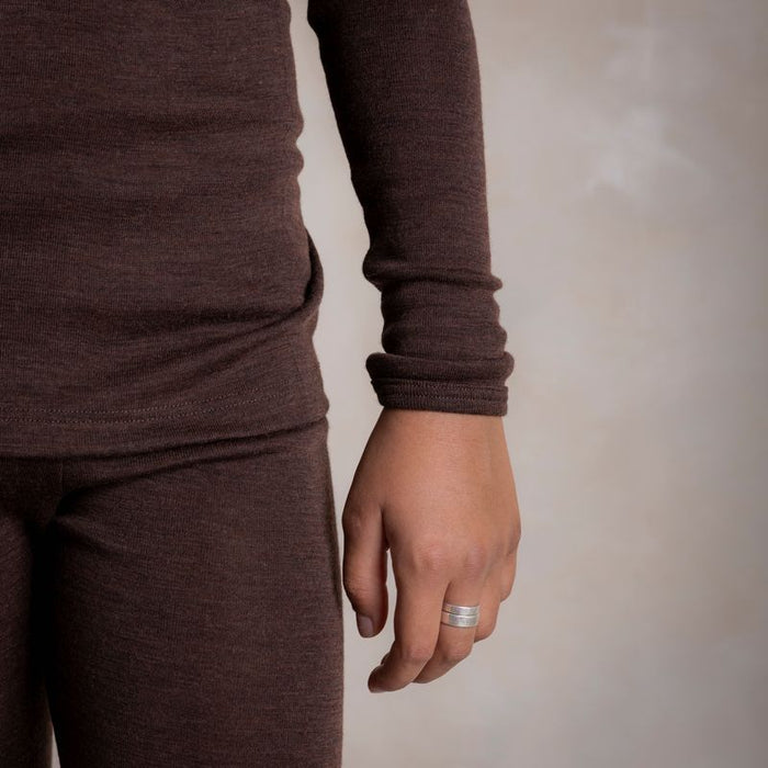 Lark Baby & Kids Top - Merino Wool & Silk - Cacao