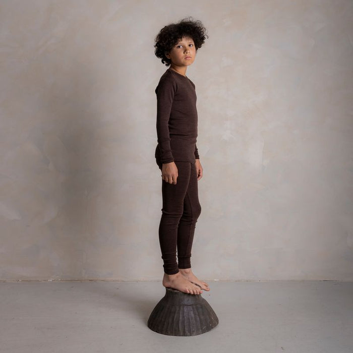 Lark Baby & Kids Top - Merino Wool & Silk - Cacao